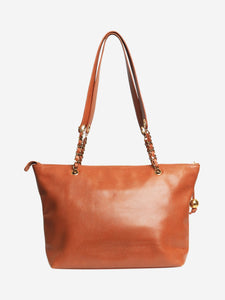 Chanel Tan vintage 1991 caviar Envelope tote bag