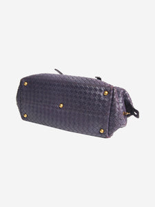 Bottega Veneta Purple Intrecciato leather shoulder bag