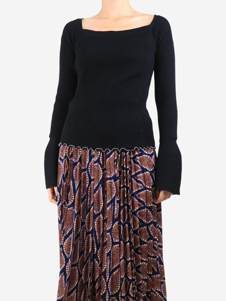 Black ribbed top - size S product image