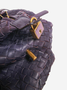 Bottega Veneta Purple Intrecciato leather shoulder bag