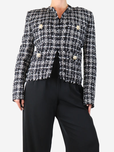 Black and white boucle jacket - size UK 12 Coats & Jackets Balmain 