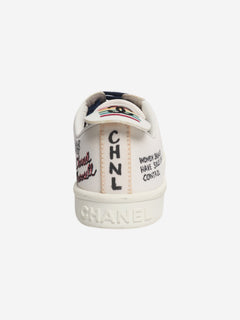 White Pharrell Williams canvas sneakers - size UK 7 Shoes Chanel 