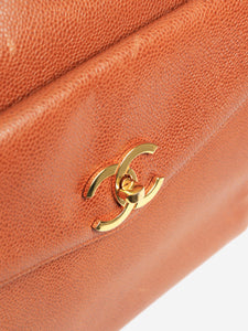 Chanel Tan vintage 1991 caviar Envelope tote bag