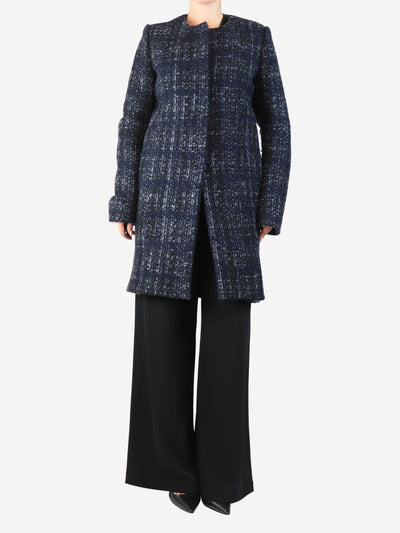 Navy woven wool coat - size UK 10 Coats & Jackets Marni 