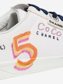 White Pharrell Williams canvas sneakers - size UK 7 Shoes Chanel 
