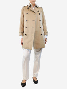 Burberry Neutral belted trench coat - size UK 8