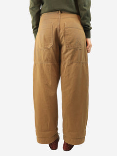 Brown cotton trousers - size UK 10 Trousers ME+EM 