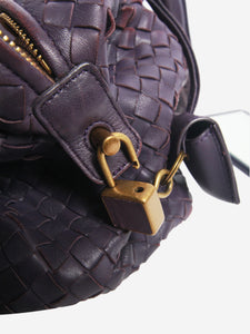 Bottega Veneta Purple Intrecciato leather shoulder bag