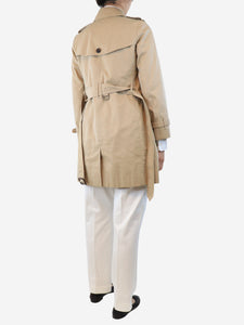 Burberry Neutral belted trench coat - size UK 8