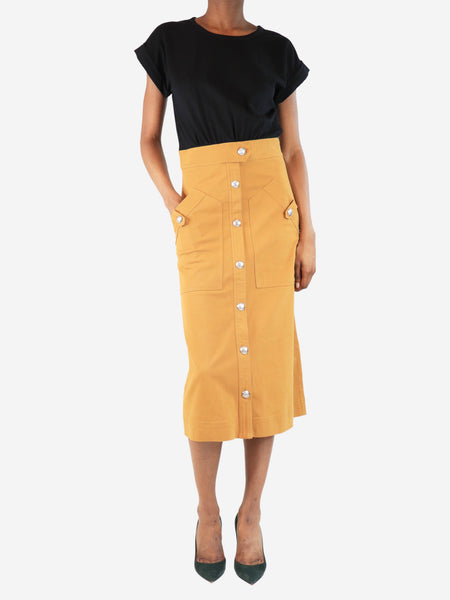 Black and brown Larsen midi dress - size XS product image
