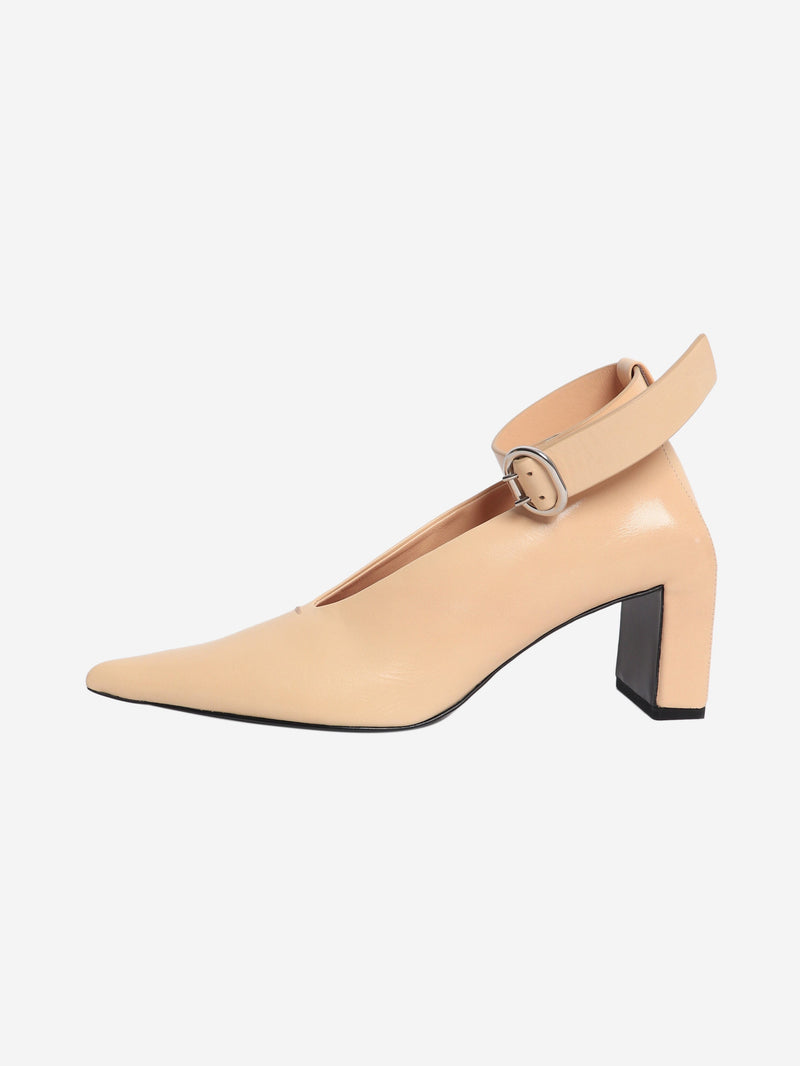 Butter yellow pointed-toe pumps - size EU 37.5 (UK 4.5) Heels Jil Sander 