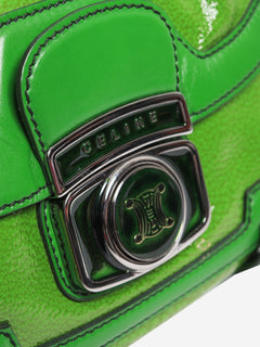 Green patent leather 2way bag Shoulder bags Celine 