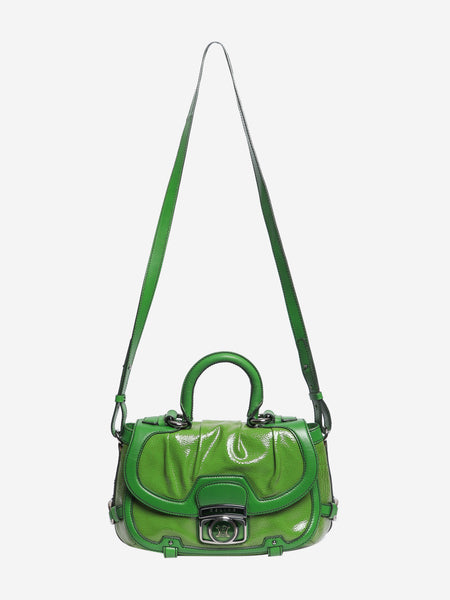 Green patent leather 2way bag alternate image