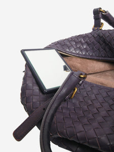 Bottega Veneta Purple Intrecciato leather shoulder bag