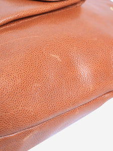 Chanel Tan vintage 1991 caviar Envelope tote bag