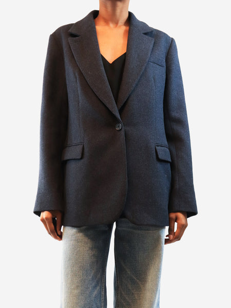 Navy Herringbone blazer - size XS product image