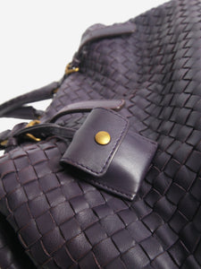 Bottega Veneta Purple Intrecciato leather shoulder bag