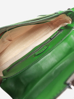 Green patent leather 2way bag Shoulder bags Celine 