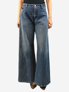 Blue wide-leg jeans - size UK 10 Trousers ELV Denim 