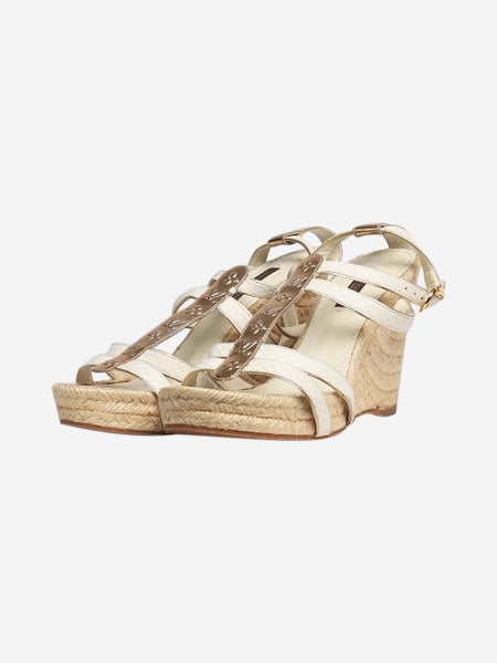 White wedge sandal heels - size EU 38 alternate image