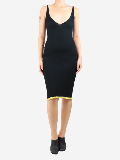 Black sleeveless ribbed midi dress - size S Dresses AZ Factory 