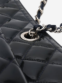 Navy 2014 patent quilted Coco Shine tote bag Tote Bags Chanel 