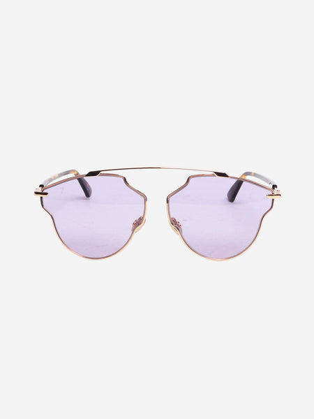Gold metal-frame sunglasses product image
