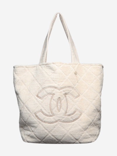 Cream Towel tote bag Tote Bags Chanel 