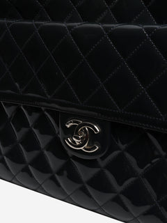 Navy 2014 patent quilted Coco Shine tote bag Tote Bags Chanel 