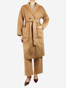 Anine Bing Brown double-breasted wool coat - size S