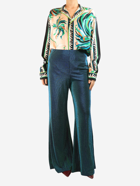 Green lurex trousers - size M alternate image