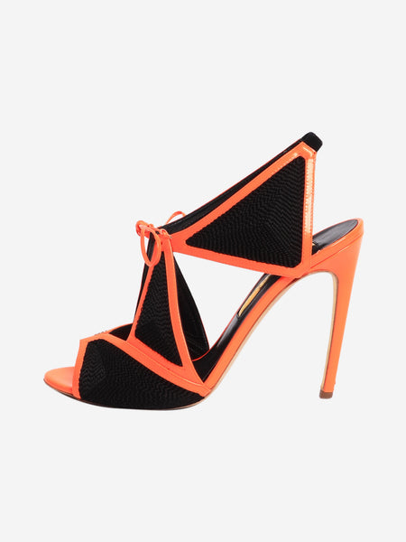 Black neon peep-toe sandals - size EU 39.5 product image