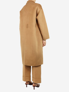 Anine Bing Brown double-breasted wool coat - size S