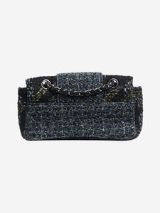 Chanel Blue and green 2004 Fantasy tweed shoulder bag