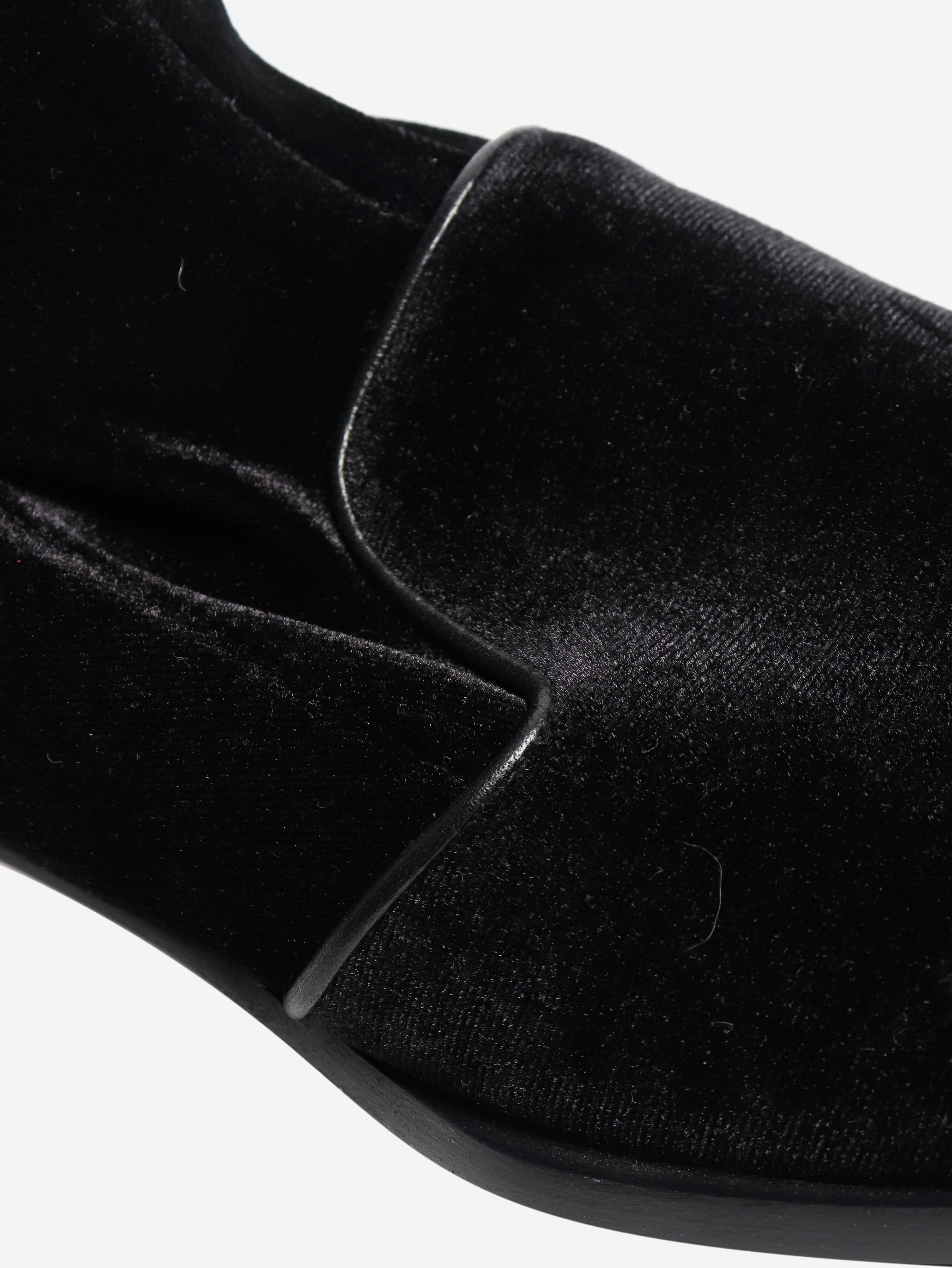 Black velvet ankle boots - size EU 41 Boots Giorgio Armani 
