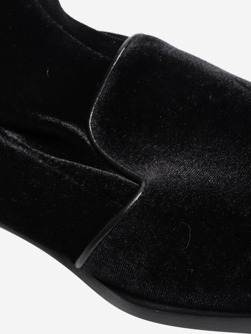 Black velvet ankle boots - size EU 41 Boots Giorgio Armani 