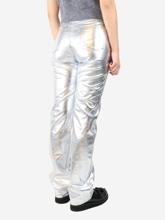 Silver metallic trousers - size S Trousers Paper Moon 
