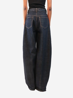 Indigo wide-leg jeans - size UK 8
