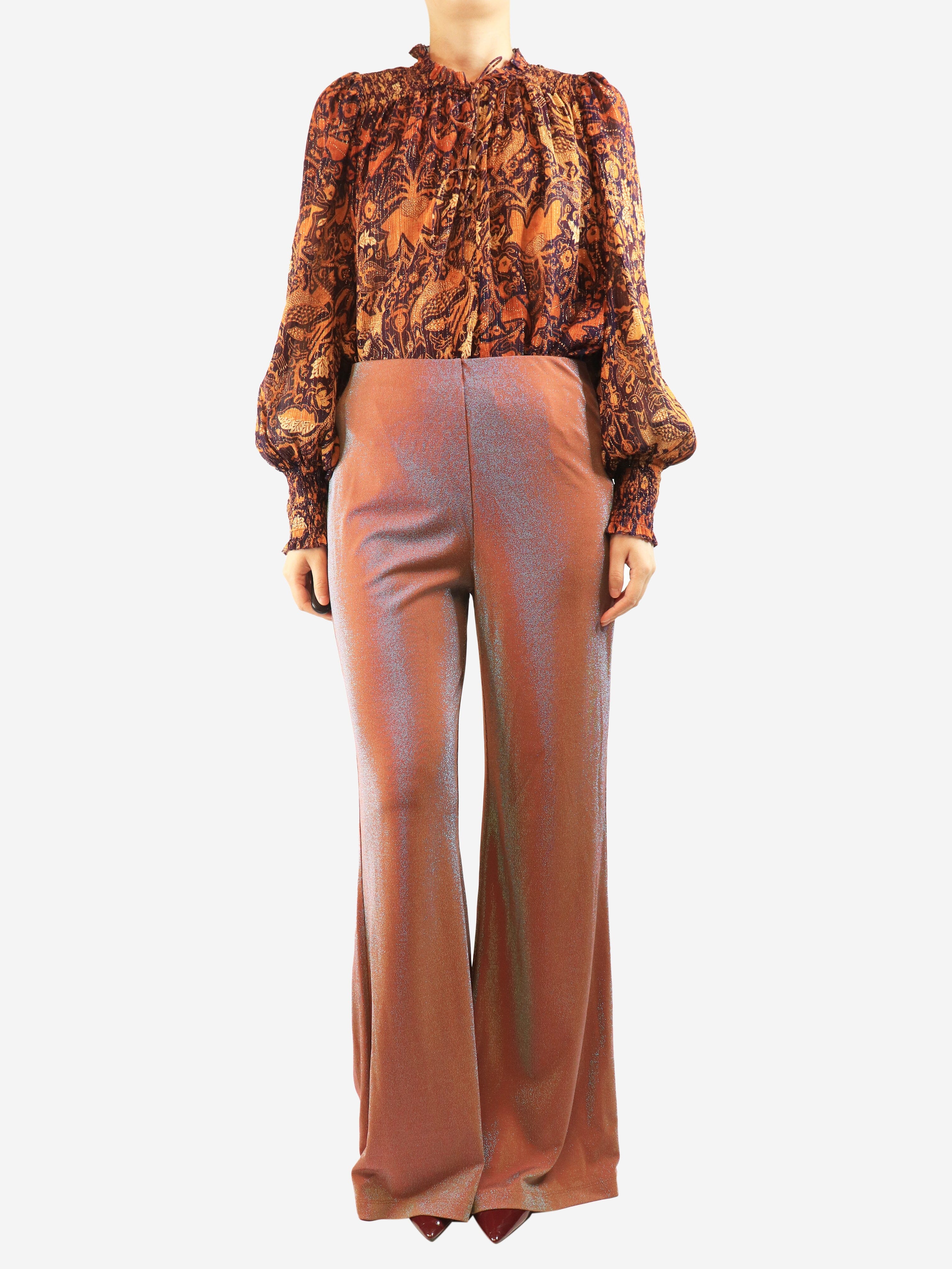 Brown lurex trousers - size L Trousers Missoni 