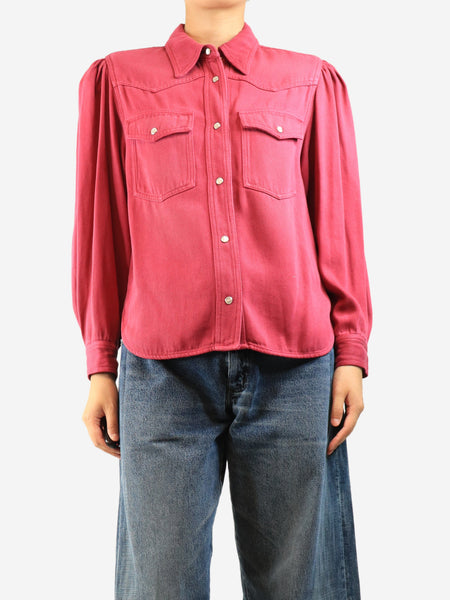 Raspberry western shirt - size UK 14 product image