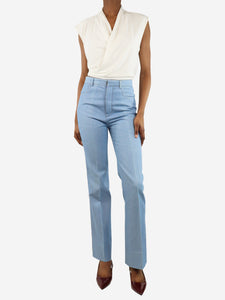 Saint Laurent Blue denim trousers - size UK 6