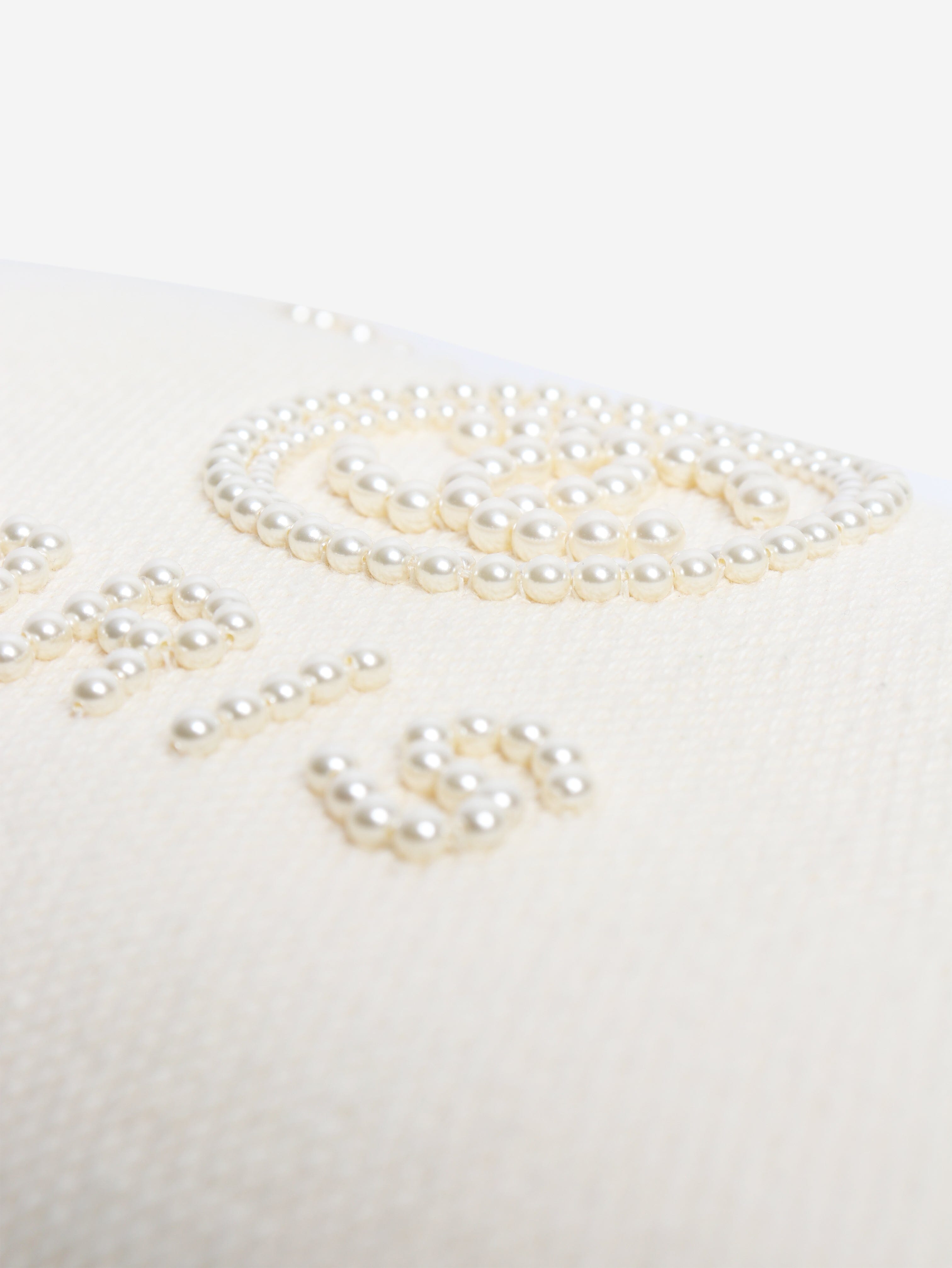 Cream 2019 Deauville pearl-embellished canvas tote bag Tote Bags Chanel 
