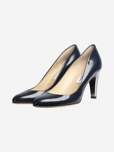 Jimmy Choo Dark blue glossy leather pumps - size EU 36.5