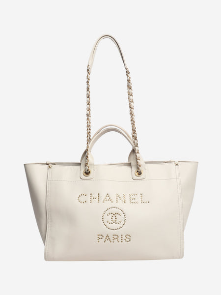 Cream 2018 studded leather Deauville tote alternate image