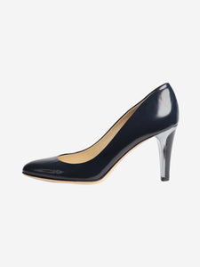 Jimmy Choo Dark blue glossy leather pumps - size EU 36.5