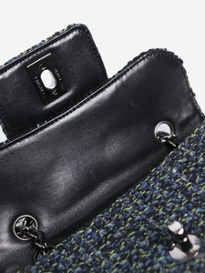 Chanel Blue and green 2004 Fantasy tweed shoulder bag