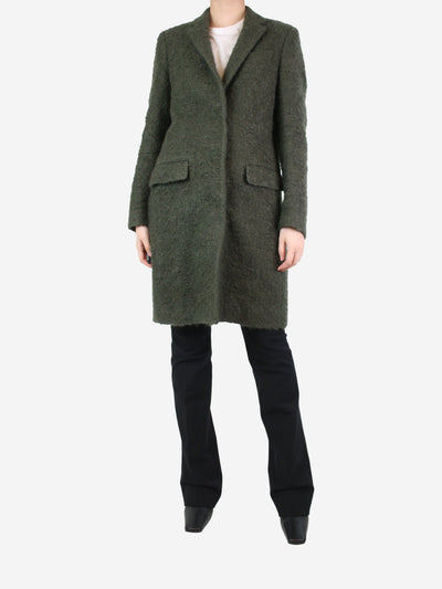 Green wool-blend coat - size UK 10 Coats & Jackets MSGM 