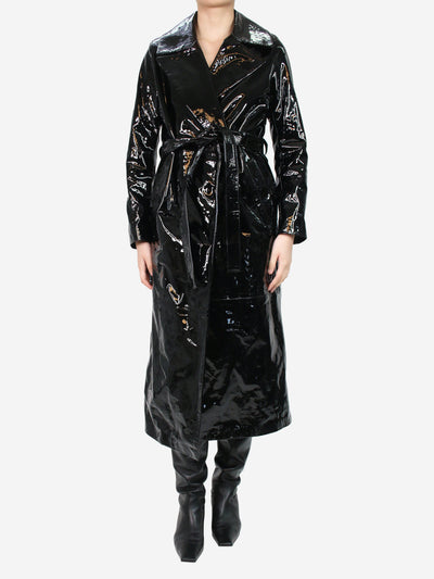 Black patent leather trench coat - size FR 36 Coats & Jackets Skiim 