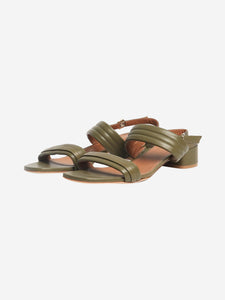 Malone Souliers Khaki leather sandal heels - size EU 42
