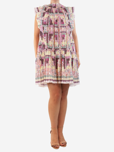 Purple floral pleated dress - size S Dresses Sea New York 
